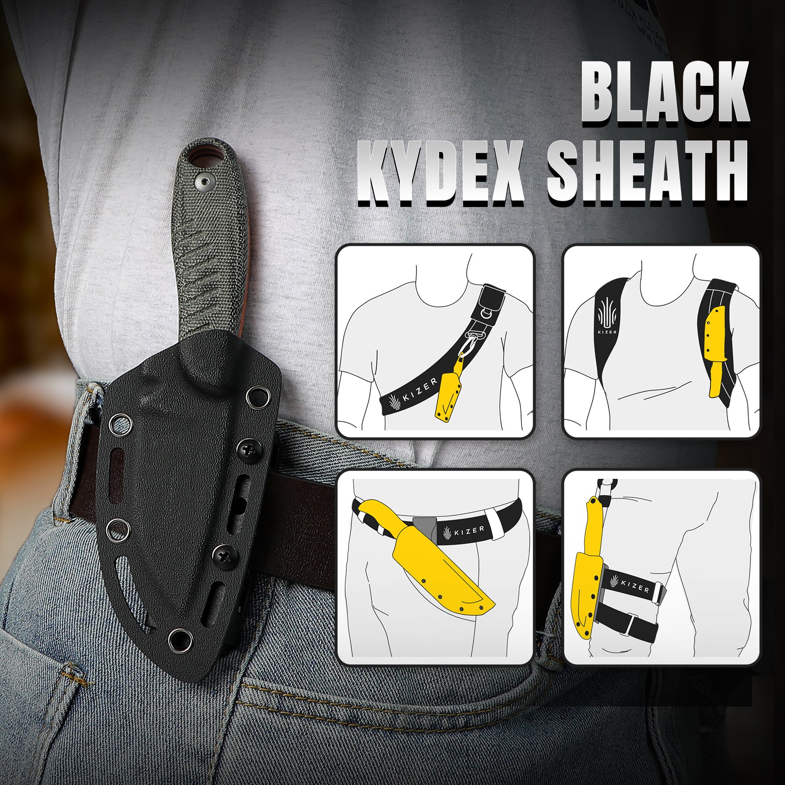 Hare | Nitro V | Micarta + G10 | 1077A2