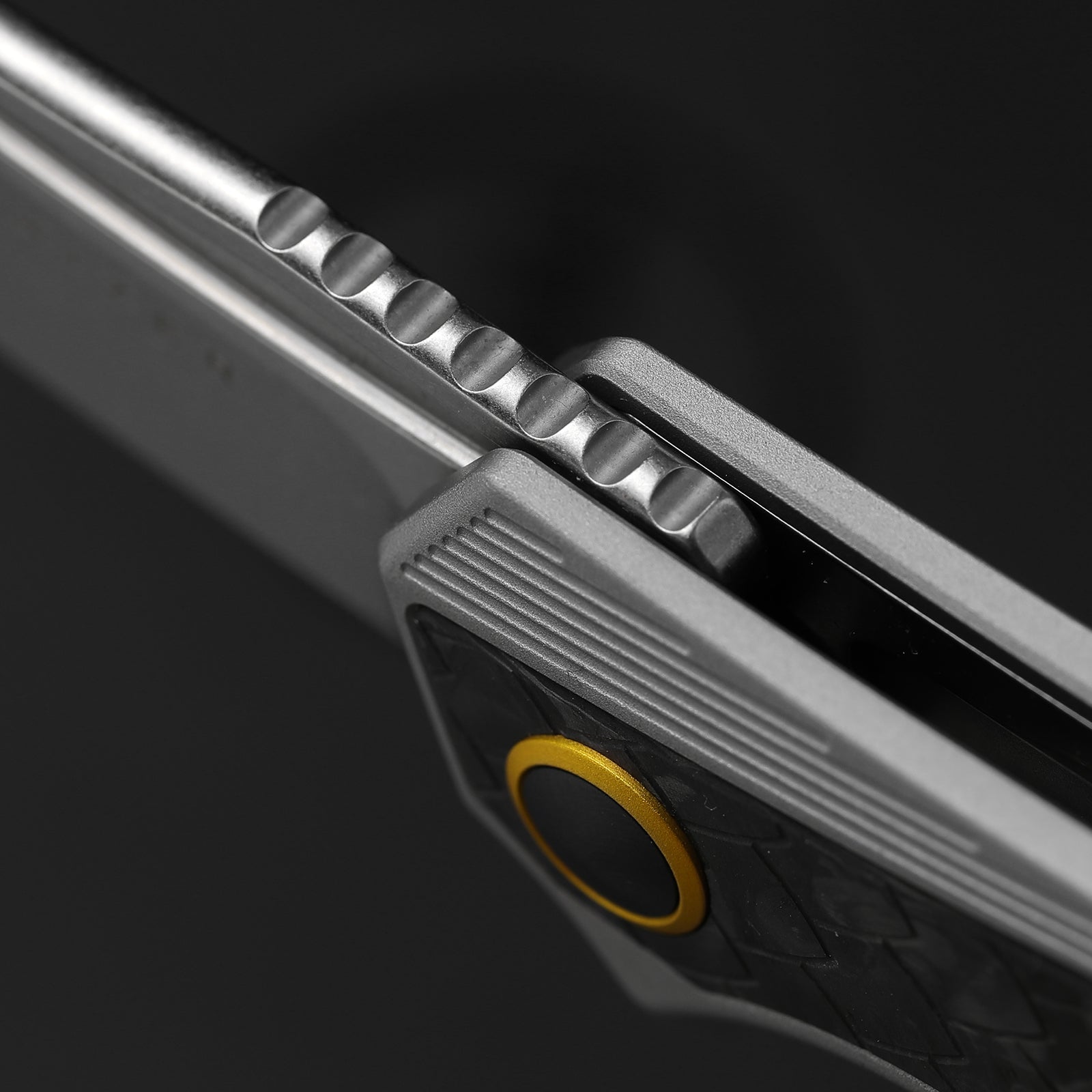 Draca | Flipper | S45VN | Aluminum & Crystallized Titanium | KizerB™ 4751A2