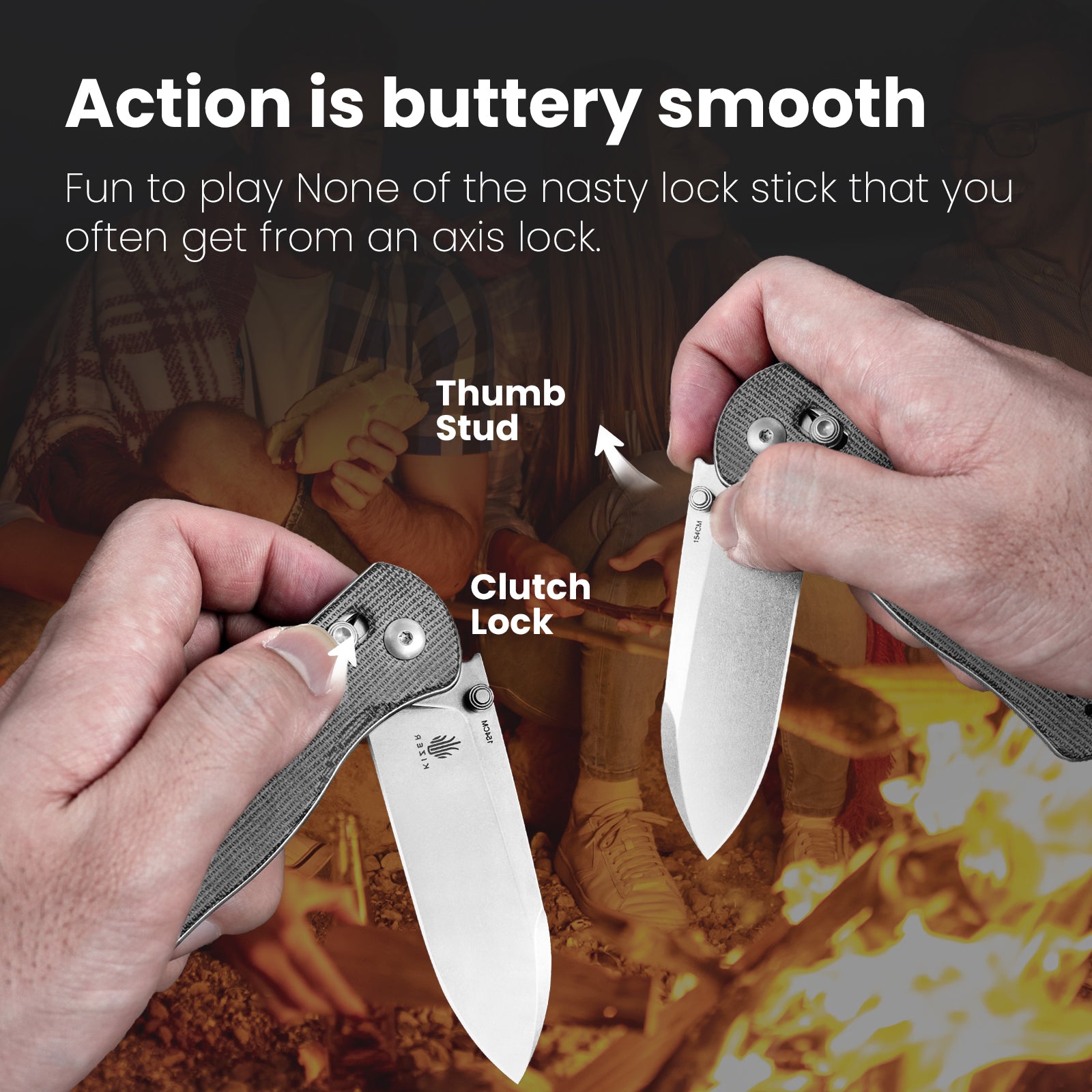 Drop Bear® | 154CM | Micarta | KizerV™ 3619C3