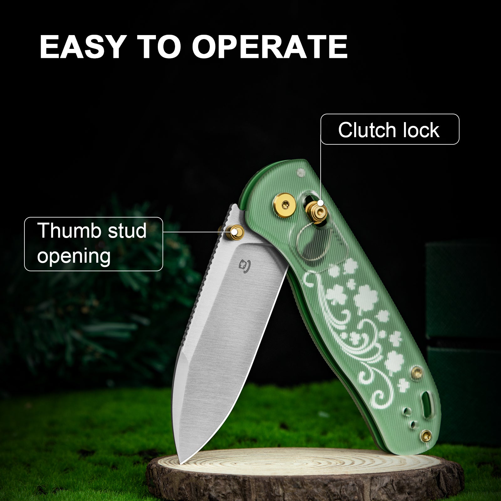 Drop Bear® | Kizer Clutch Lock™ | Nitro-V | Acrylic Handle | KizerV™ 3619A10