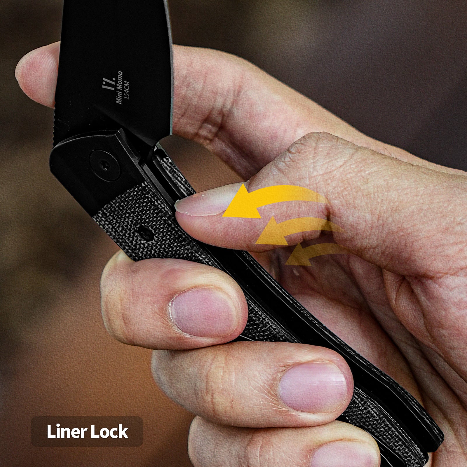 Mini Momo | 154CM | Aluminum+Micarta | KizerV™ 3663C2