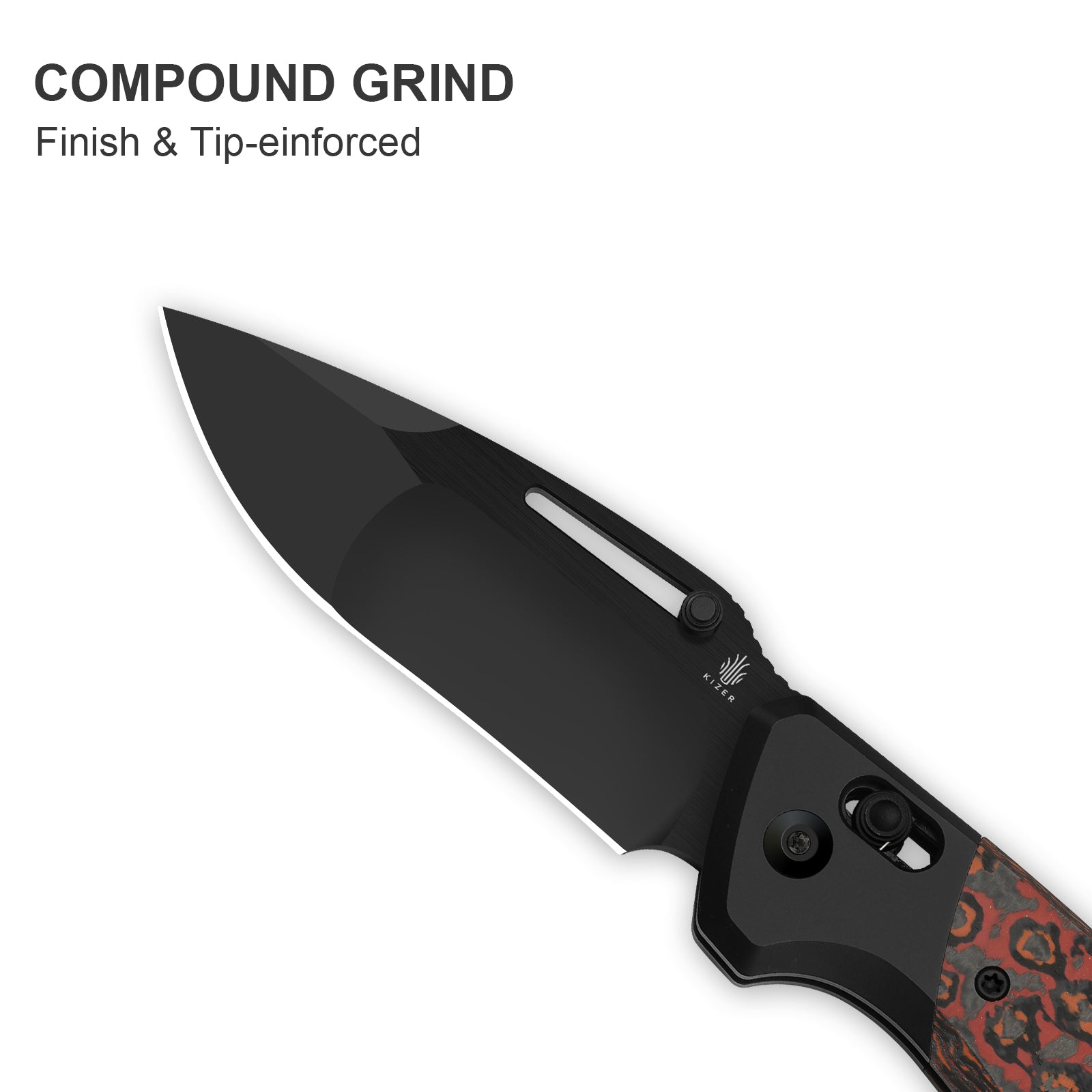 Bulli | S45VN | Titanium & Fat Carbon | KizerB™ 3695A3