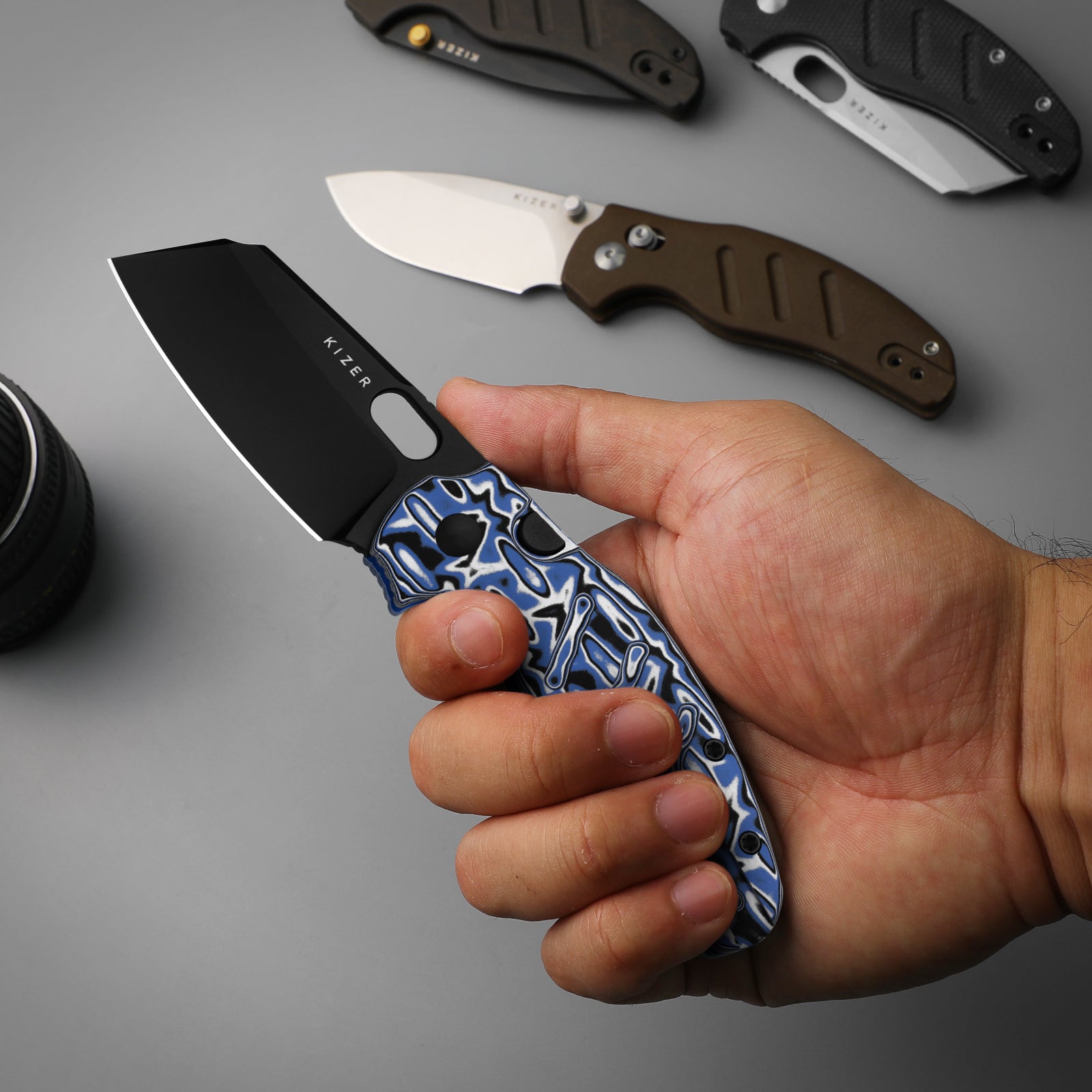 Sheepdog® C01C 2.9 CD | Kizer Clutch Lock™ | Richlite | Nitro-V | PVD Coating | KizerV™ 3488.29CDA2