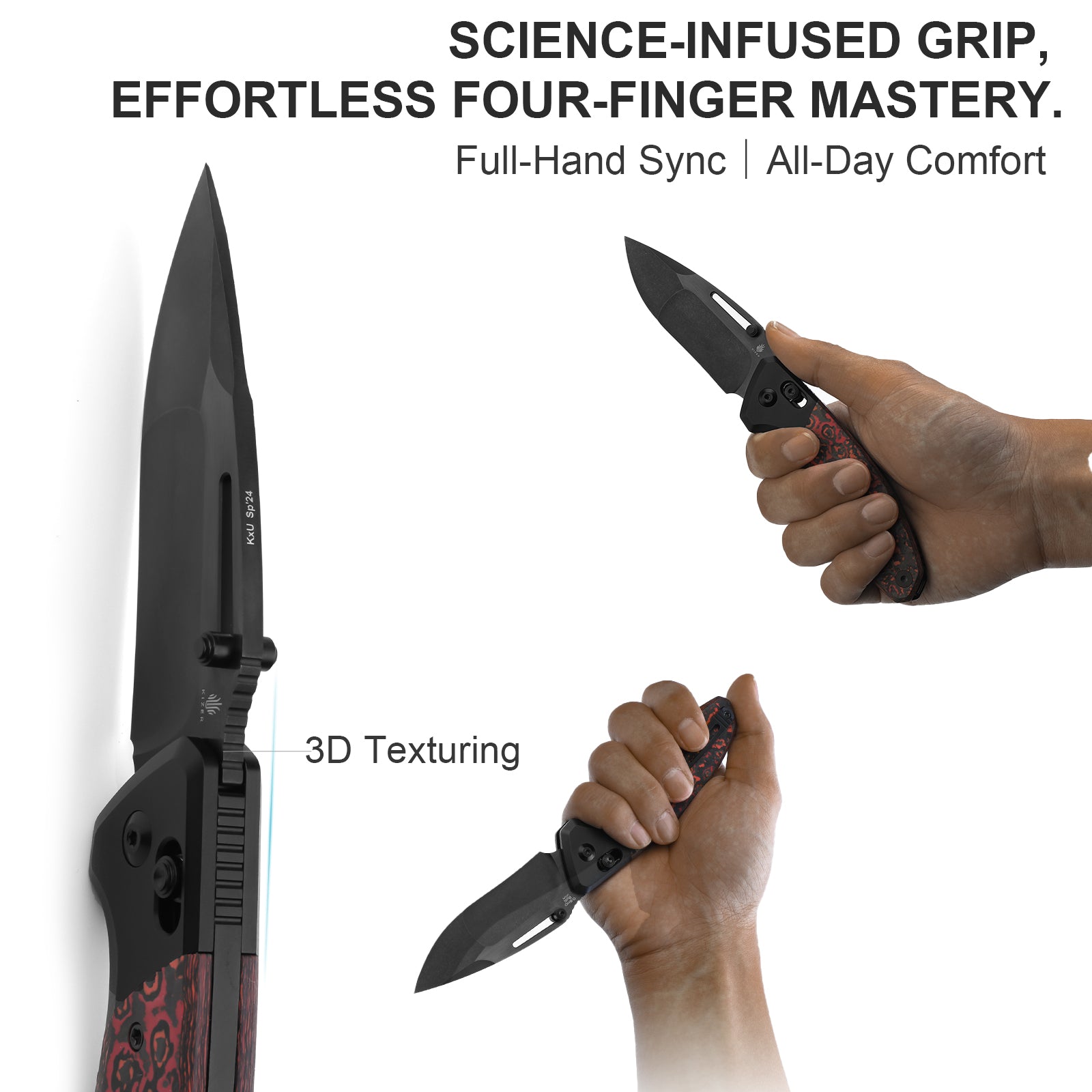 Bulli | S45VN | Titanium & Fat Carbon | KizerB™ 3695A3