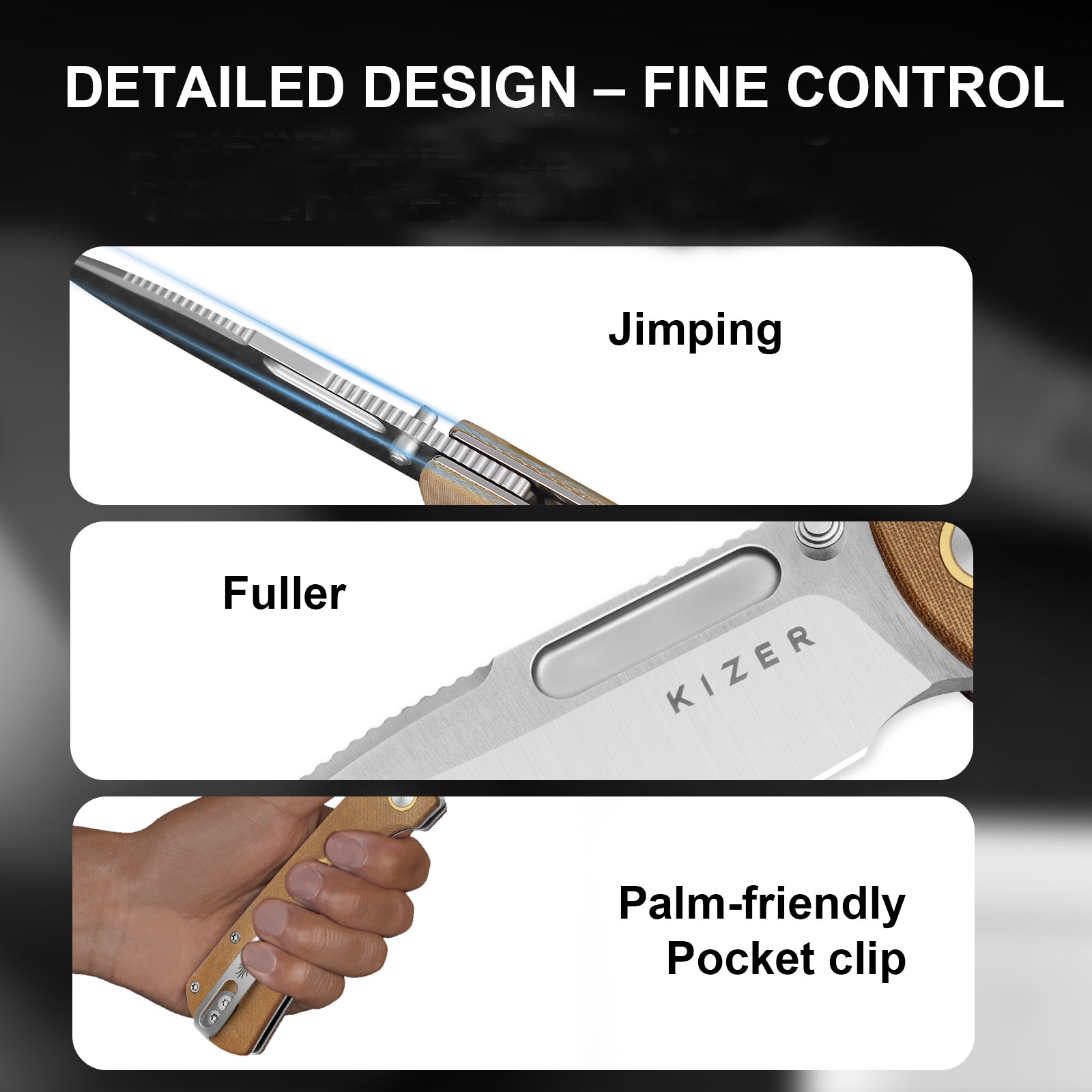 Retro | Nitro-V | Micarta & Brass | V4726A1