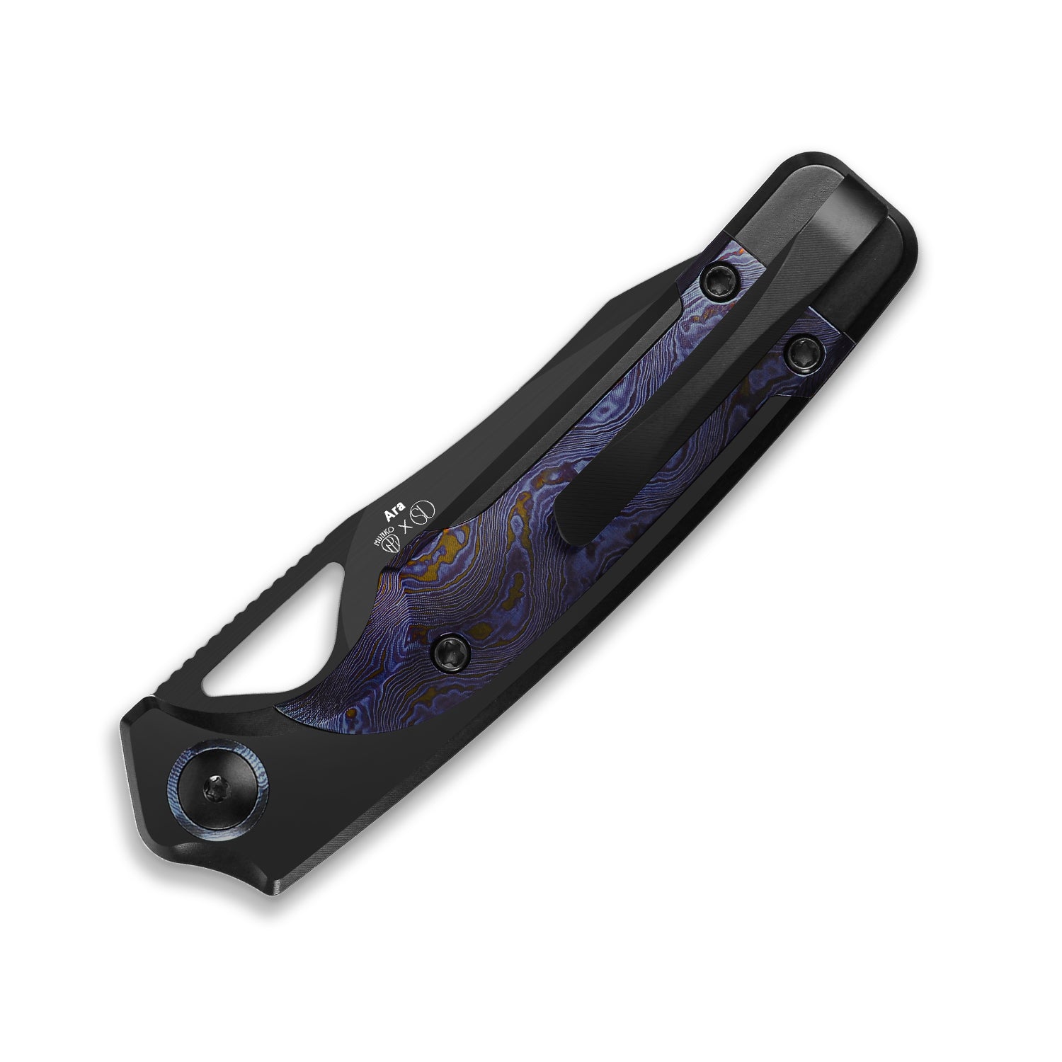 Ara | CPM CruWear | Titanium & Timascus | KizerB™ 3729A4