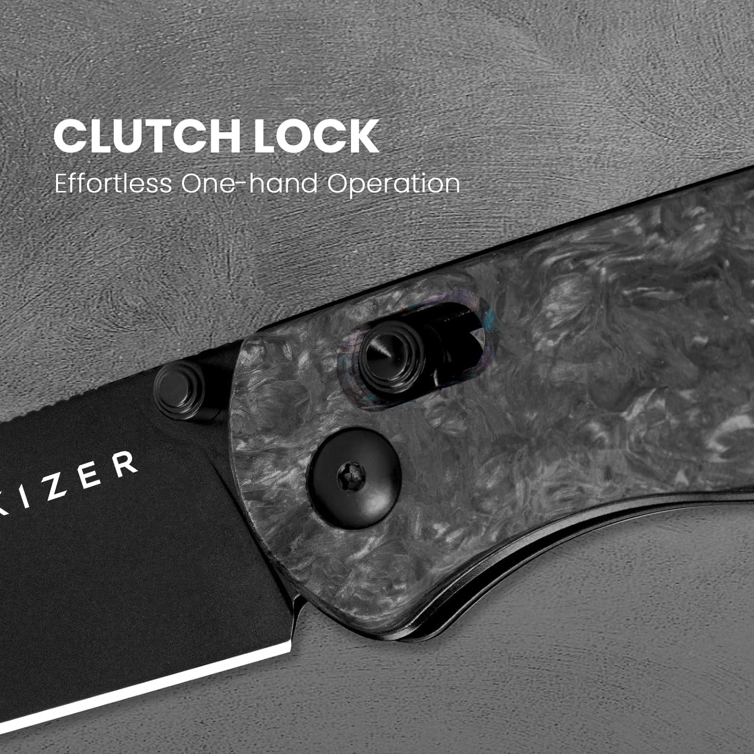 Drop Bear® | Kizer Clutch Lock™ | S35VN | Fatcarbon | KizerB™ 3619A4