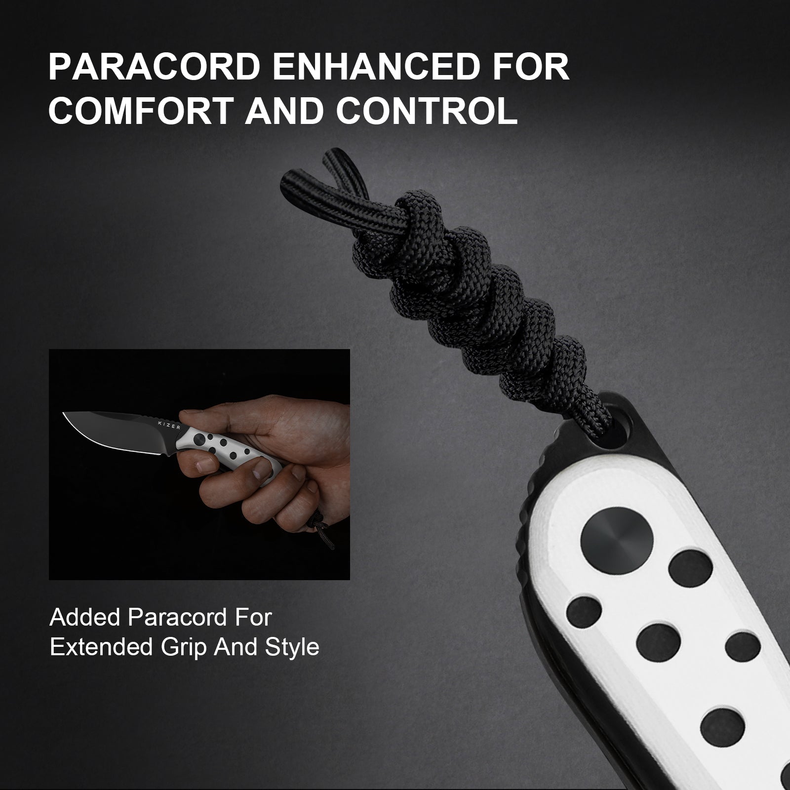 BUDDY | Nitro-V | Black & White G10 | 1081A3