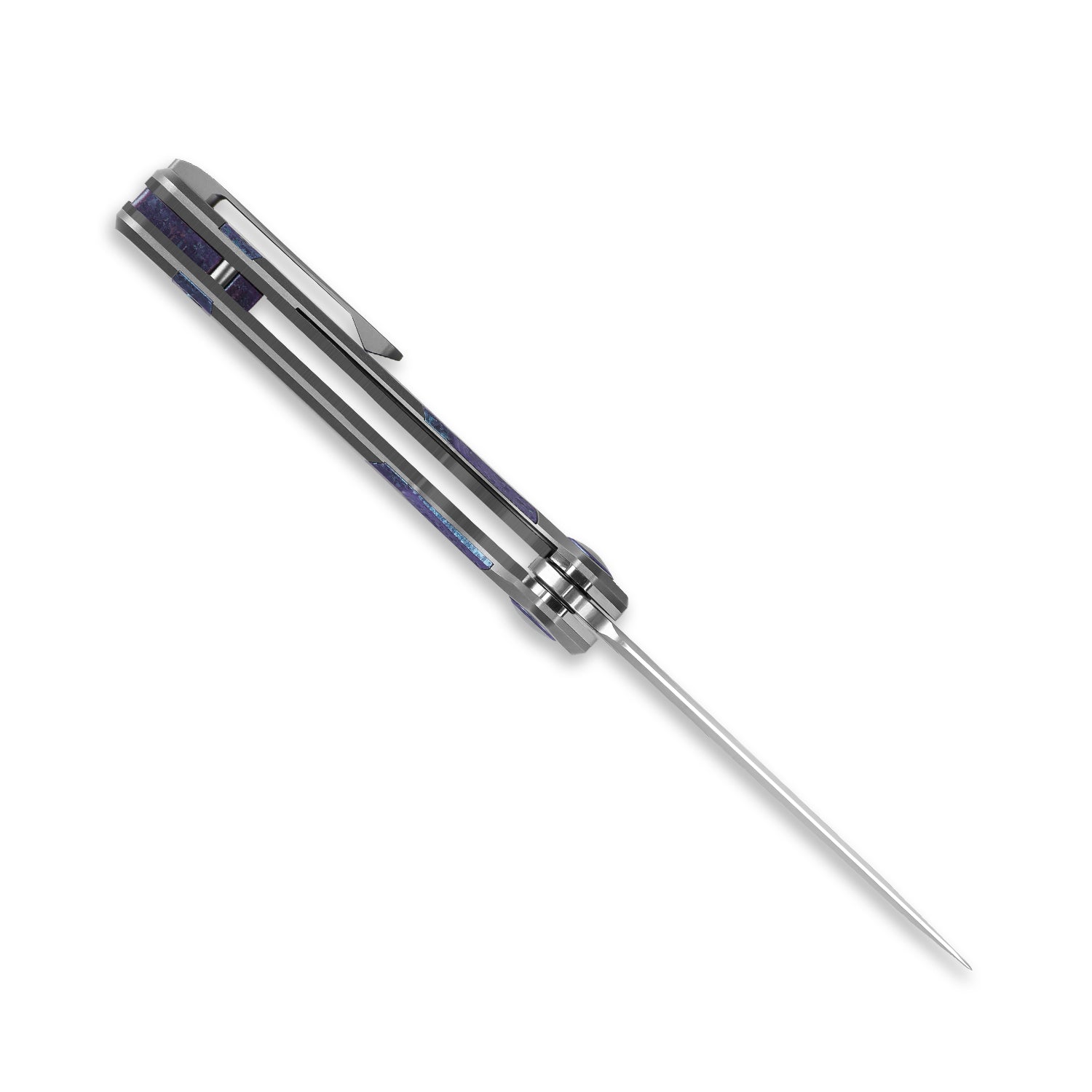 Ara | S45VN | Titanium & Purple Snowflake Titanium | KizerB™ 3729A3