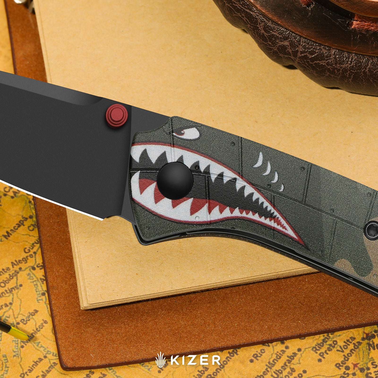 Spitfire | Kizer Liner Lock™ | S35VN | Drop Point Blade | G10 | KizerB™ 3690A3
