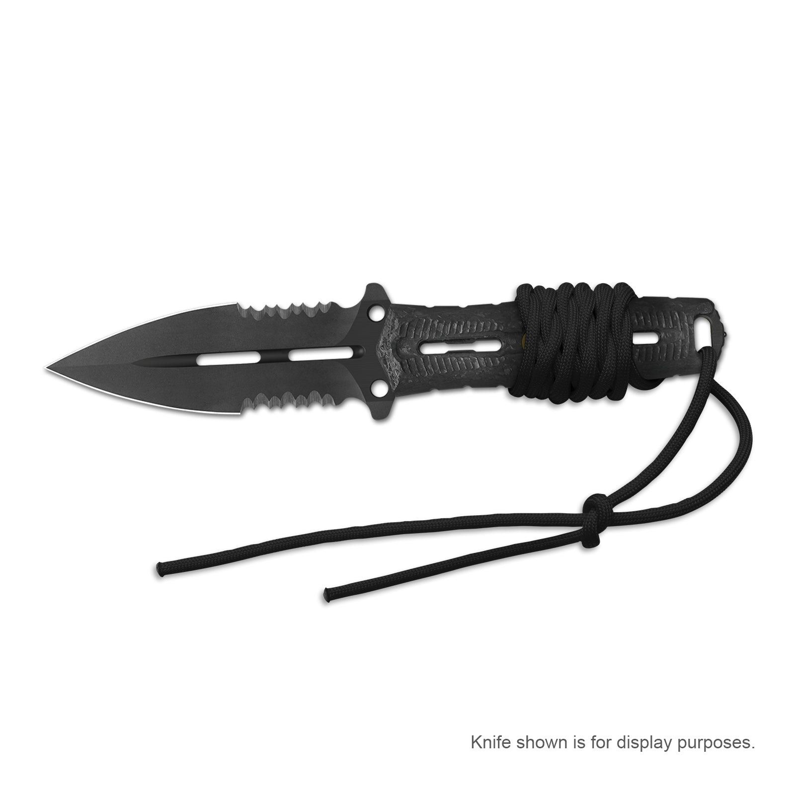 Kizer Paracord | EDC Tool Lanyard | Durable Black Braided Paracord | 80CM