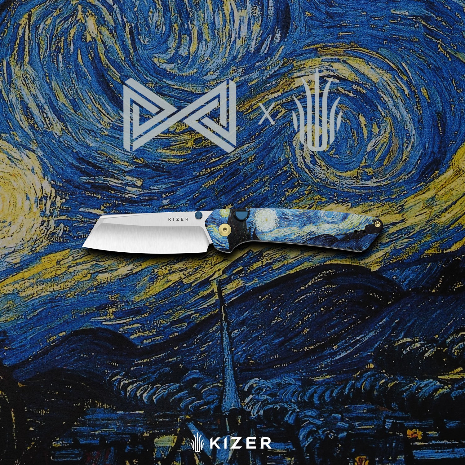 Masterpiece Collection | Madrac | Kizer Button Liner Lock™ | S45VN Black PVD Coating | G10 | KizerB™ 3693BSK3