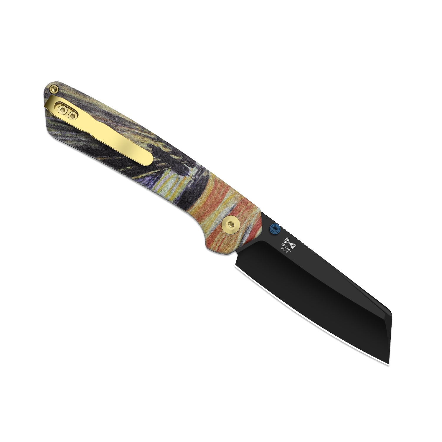 Masterpiece Collection | Madrac | Kizer Button Liner Lock™ | S45VN Black PVD Coating | G10 | KizerB™ 3693BSK4