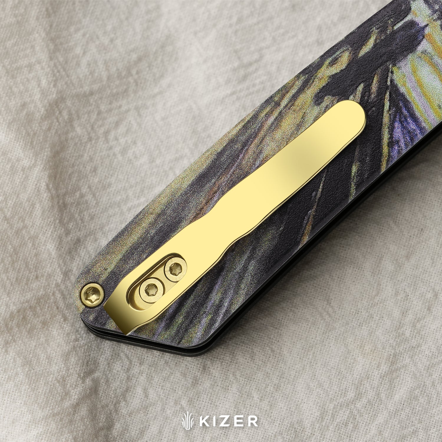Masterpiece Collection | Madrac | Kizer Button Liner Lock™ | S45VN Black PVD Coating | G10 | KizerB™ 3693BSK4