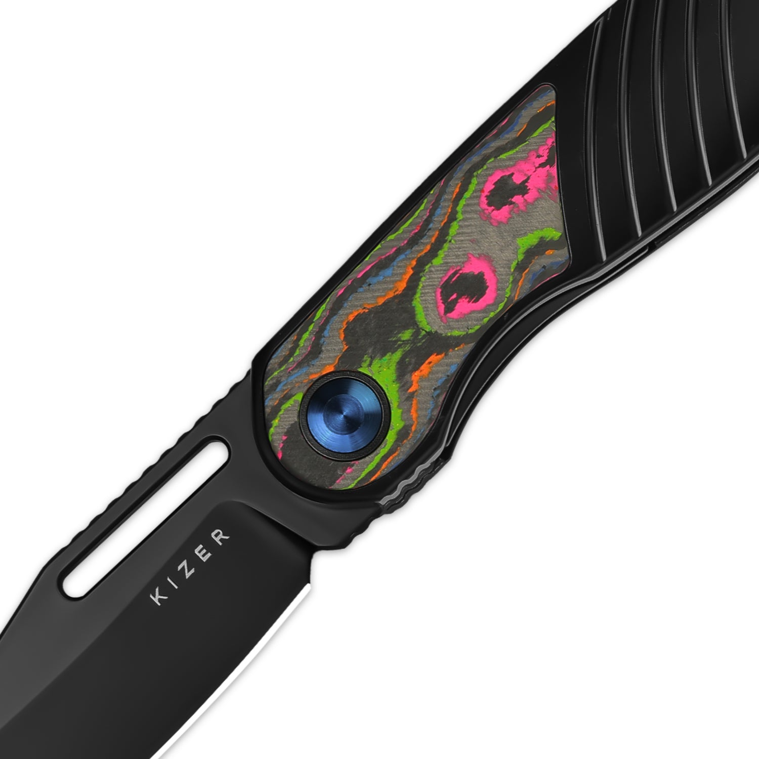 Raze | S45VN | Titanium & Camo Carbon | KizerB™ 3720A1