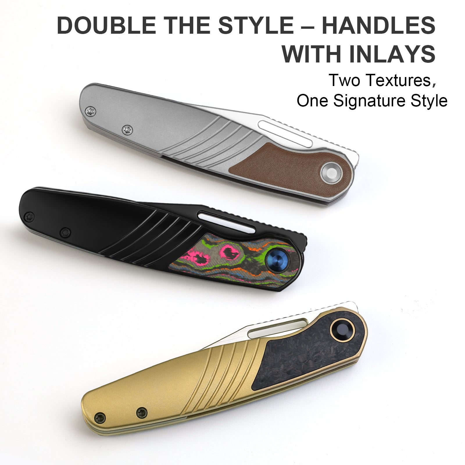 Raze | S45VN | Titanium & Leather | KizerB™ 3720A2