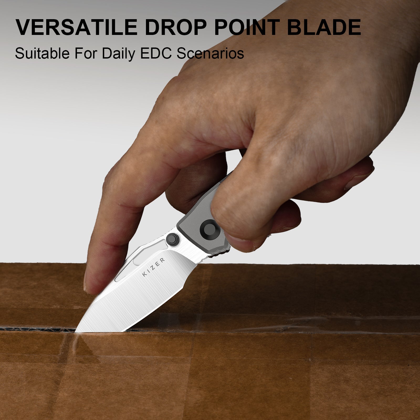 Shrike | S45VN | Titanium & Carbon Fiber | Front Flipper | Ki3746A1