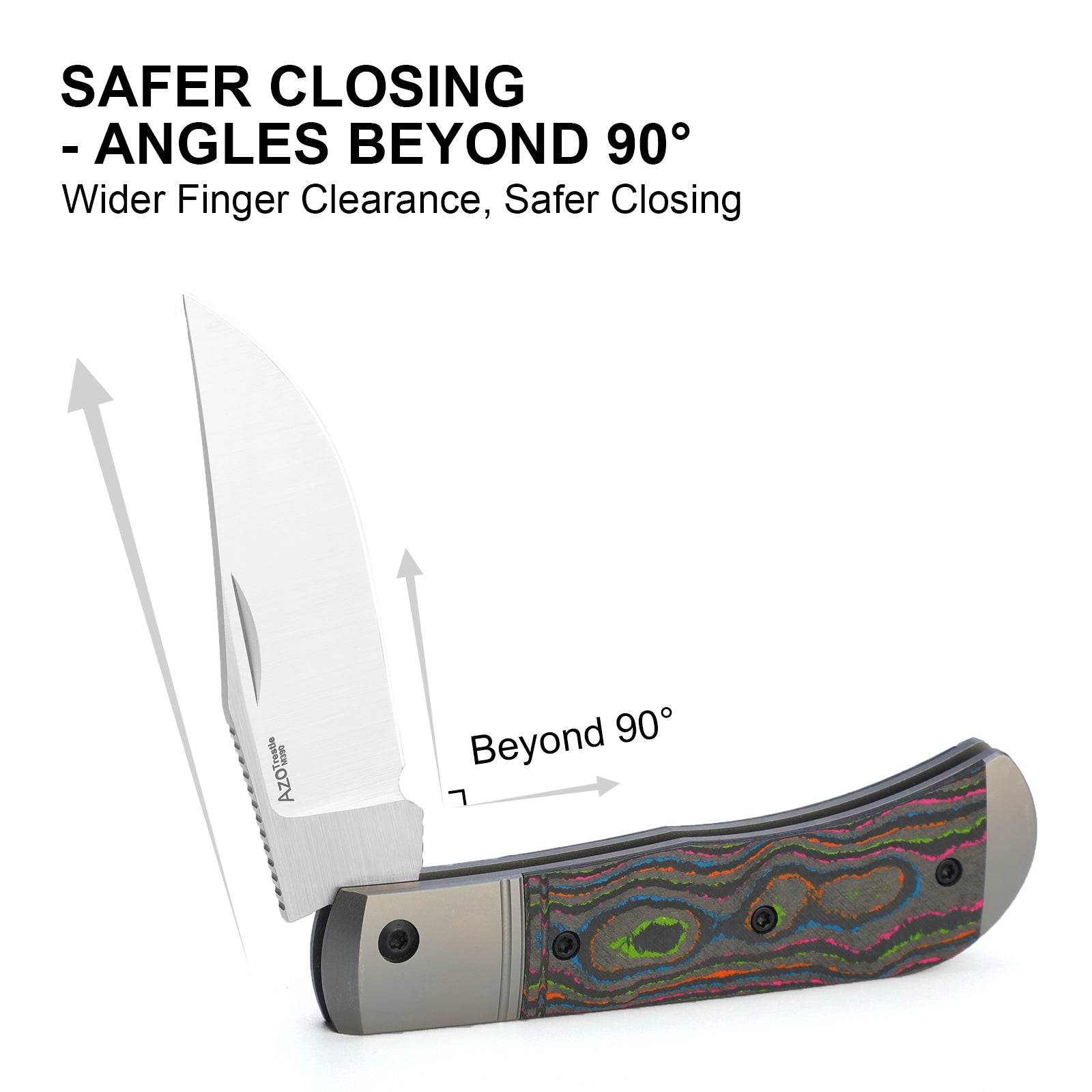 Trestle | M390 | Titanium & Camo 80s | Ki3761A2