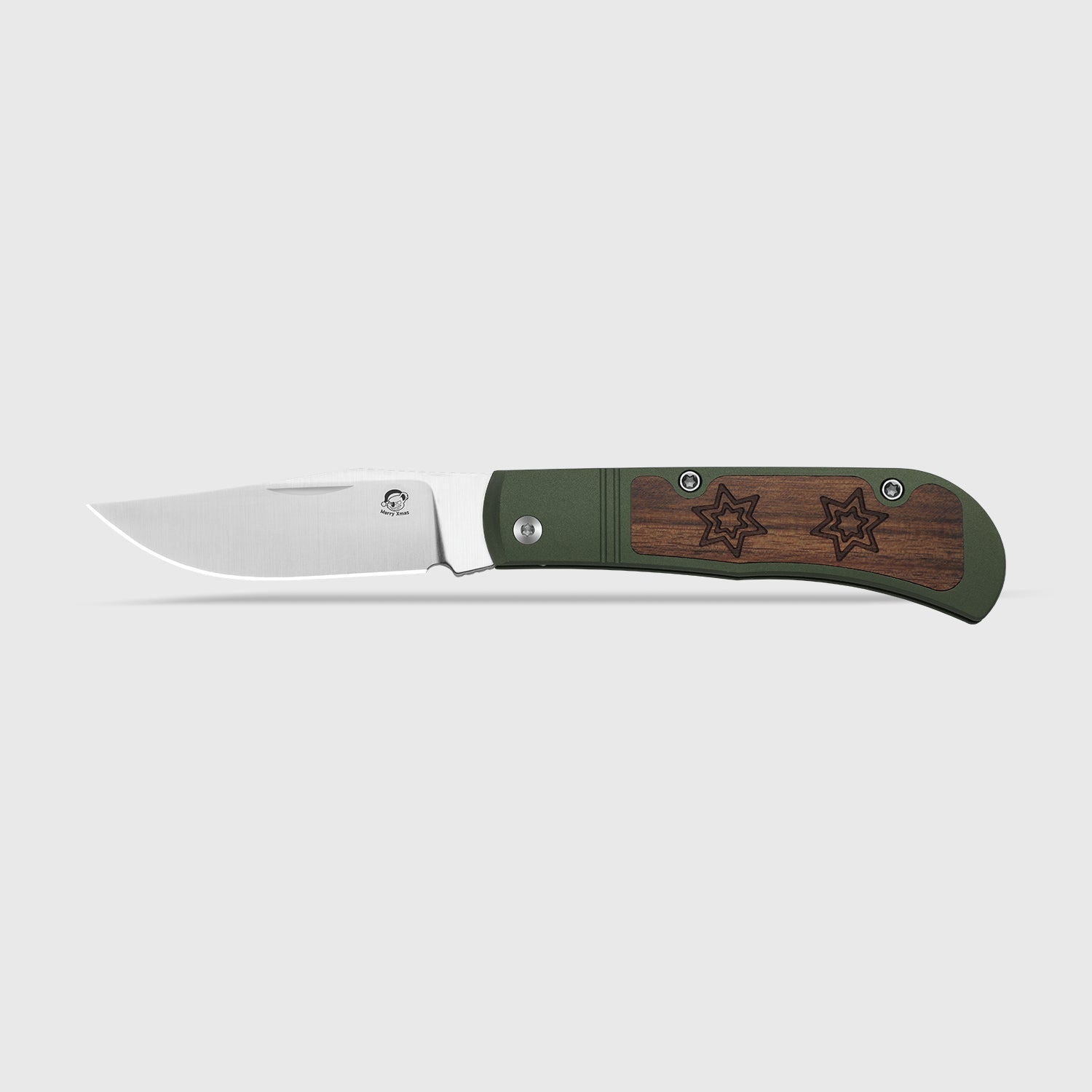 Christmas Trestle 2.9 inch S45VN Aluminum & Mkuruti Wood Ki3761MC1