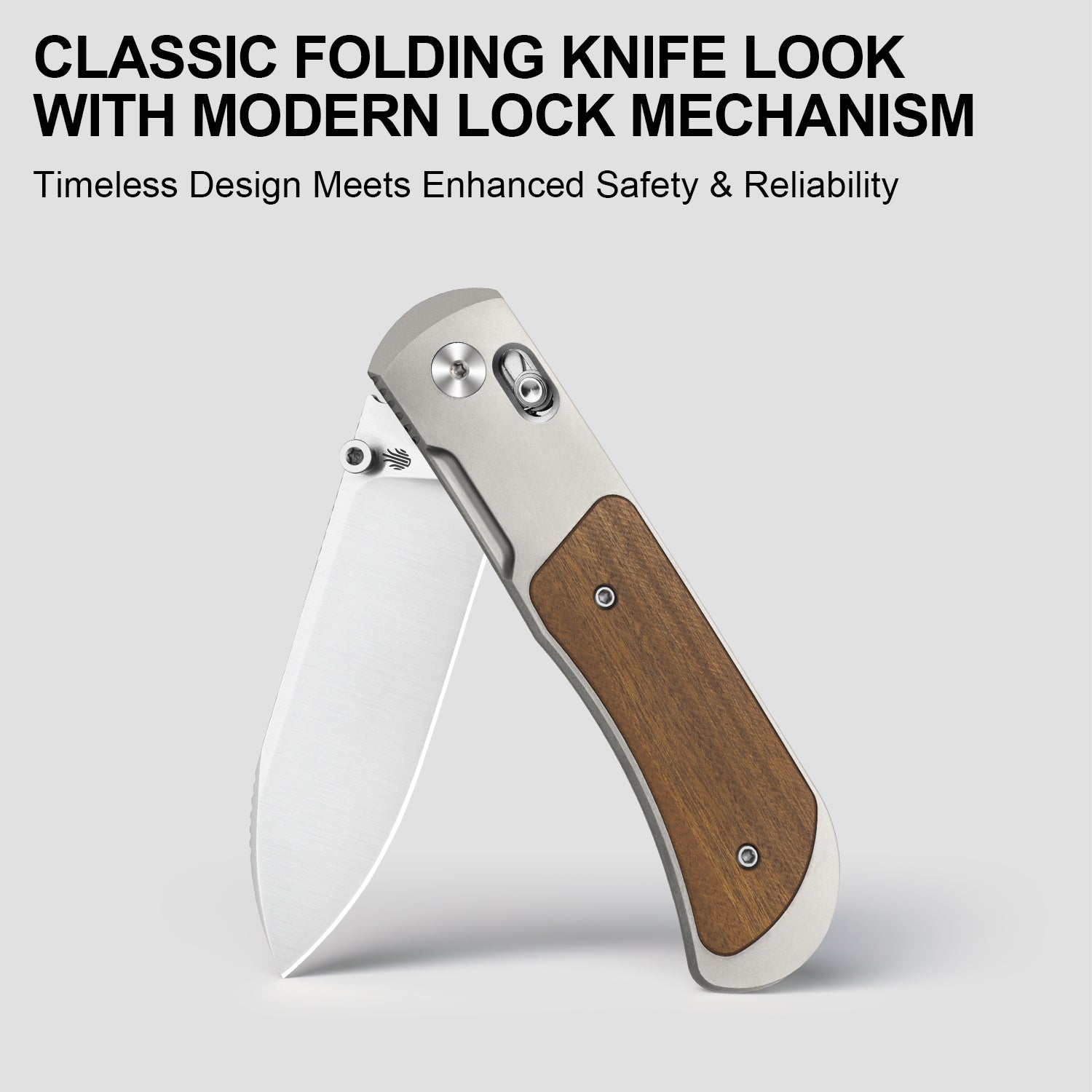 Tycho | S45VN | Titanium & Mkuruti Wood | Ki4761A1