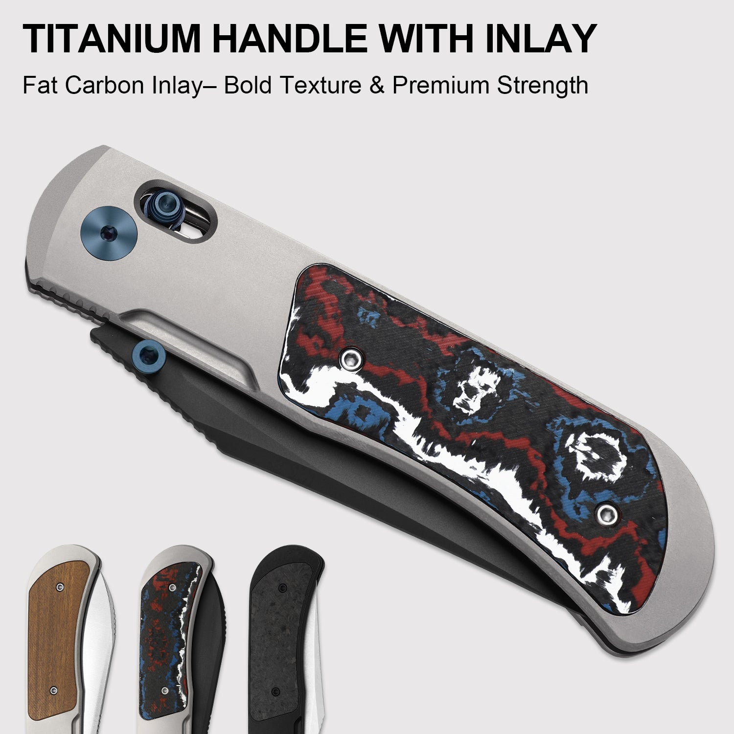 Tycho | S45VN | Titanium & Fat Carbon | KizerB™ 4761A3