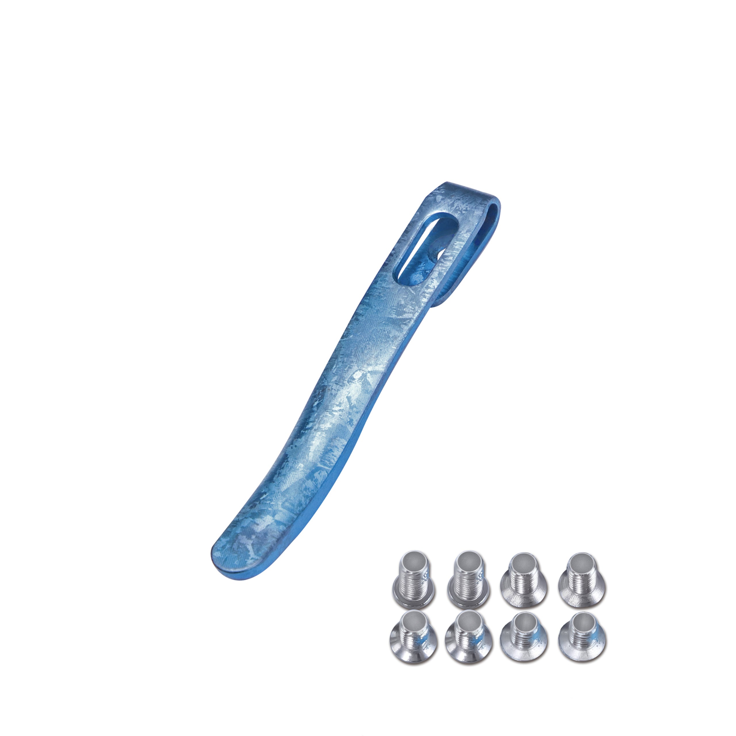 Kizer Titanium Oxidation Crystals Pocket Clip with Screws For Folding