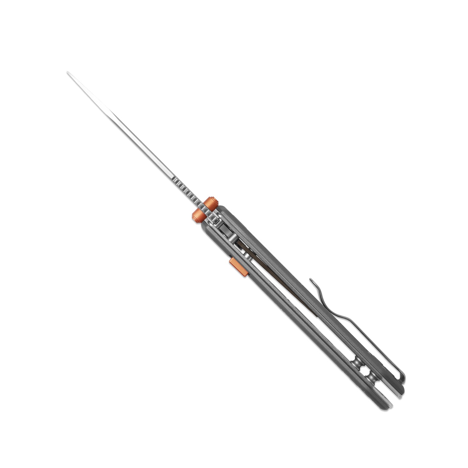 Begleiter 2.9 | Kizer Button Liner Lock™ | Gray Aluminum | S35VN | KizerB™ 3458.2BDA1