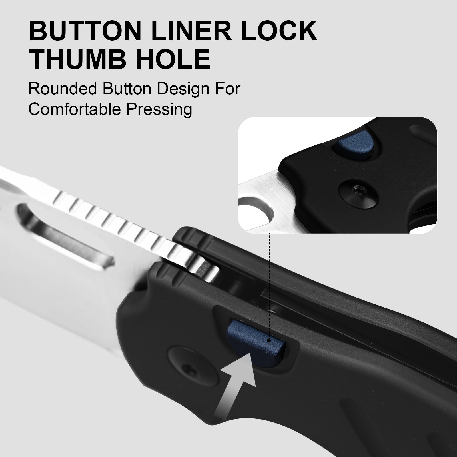 Sheepdog® Knives C01C | Kizer Button Liner Lock™ | ELMAX | Aluminum | KizerB™ 3488.29BSA1