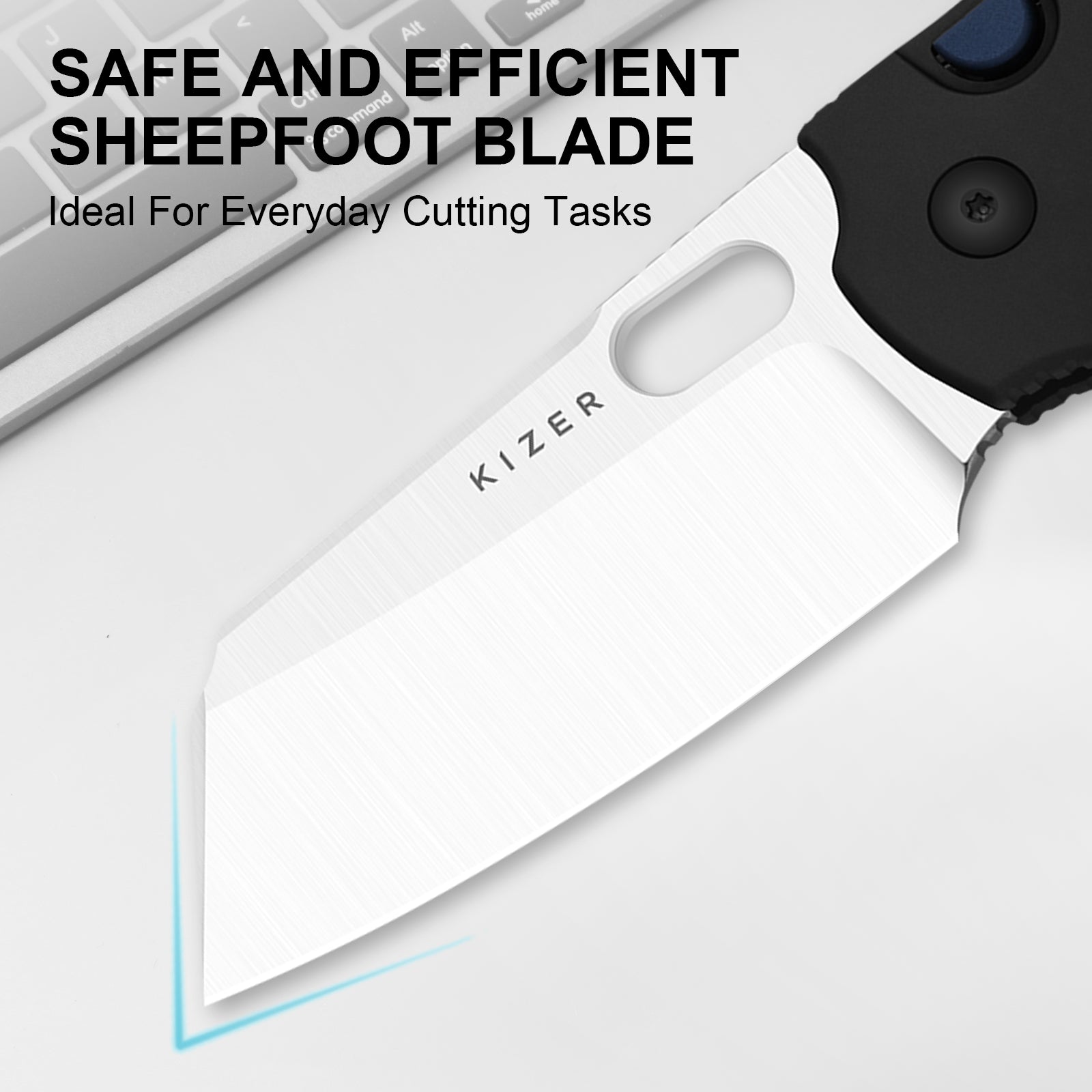 Sheepdog® Knives C01C | Kizer Button Liner Lock™ | ELMAX | Aluminum | KizerB™ 3488.29BSA1