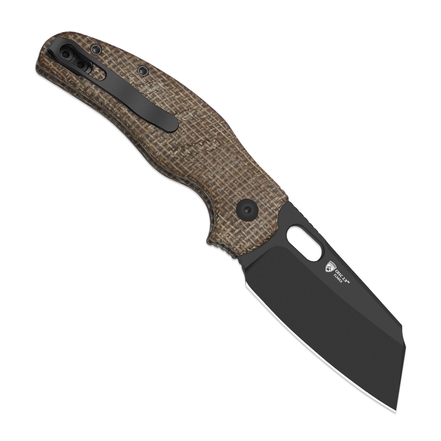 Sheepdog® Knives C01C | Kizer Button Liner Lock™ | DLC Ultra | ELMAX | Norplex UltreX™ Micarta | KizerB™ 3488.29BSA2
