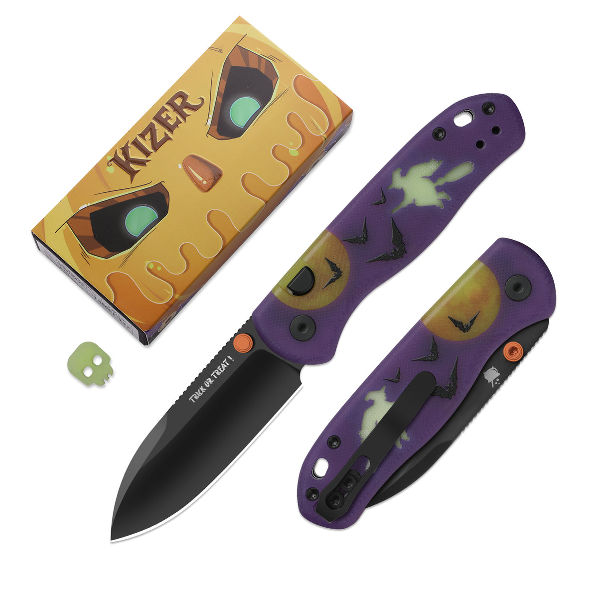 Halloween | Drop Bear® | ELMAX | Dual-Color GID Handle | KizerB™ 3619HW2 | Halloween Special Edition