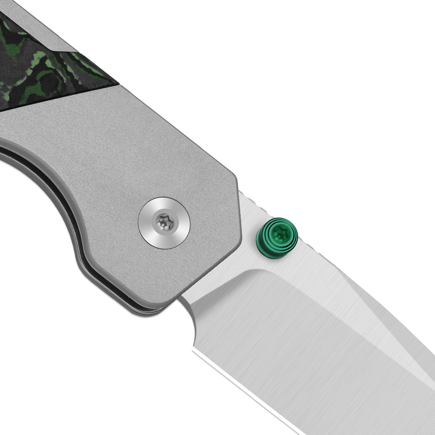 Militaw 315 KwikSwap™ | Kizer Button Liner Lock™ | M390 + Satin | Aluminum & FatCarbon Jungle Wear | KizerB™ 3634.31BDA2