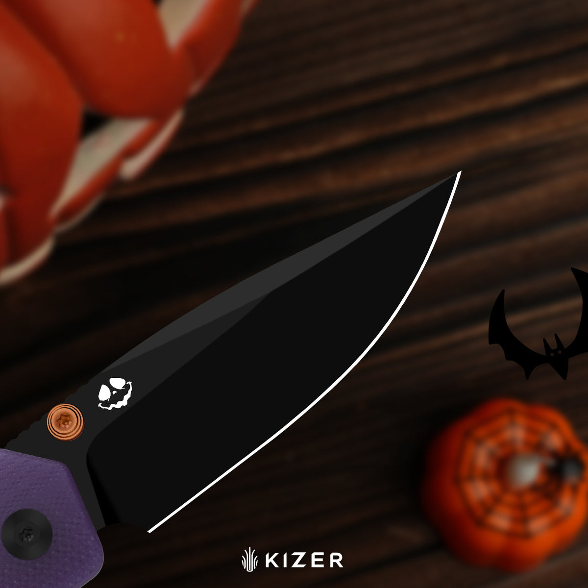 Halloween | Militaw 3.1 | M390 | Dual-Color GID G10 Handle | KizerB™ 3634.31BDHW1 | Halloween Special Edition