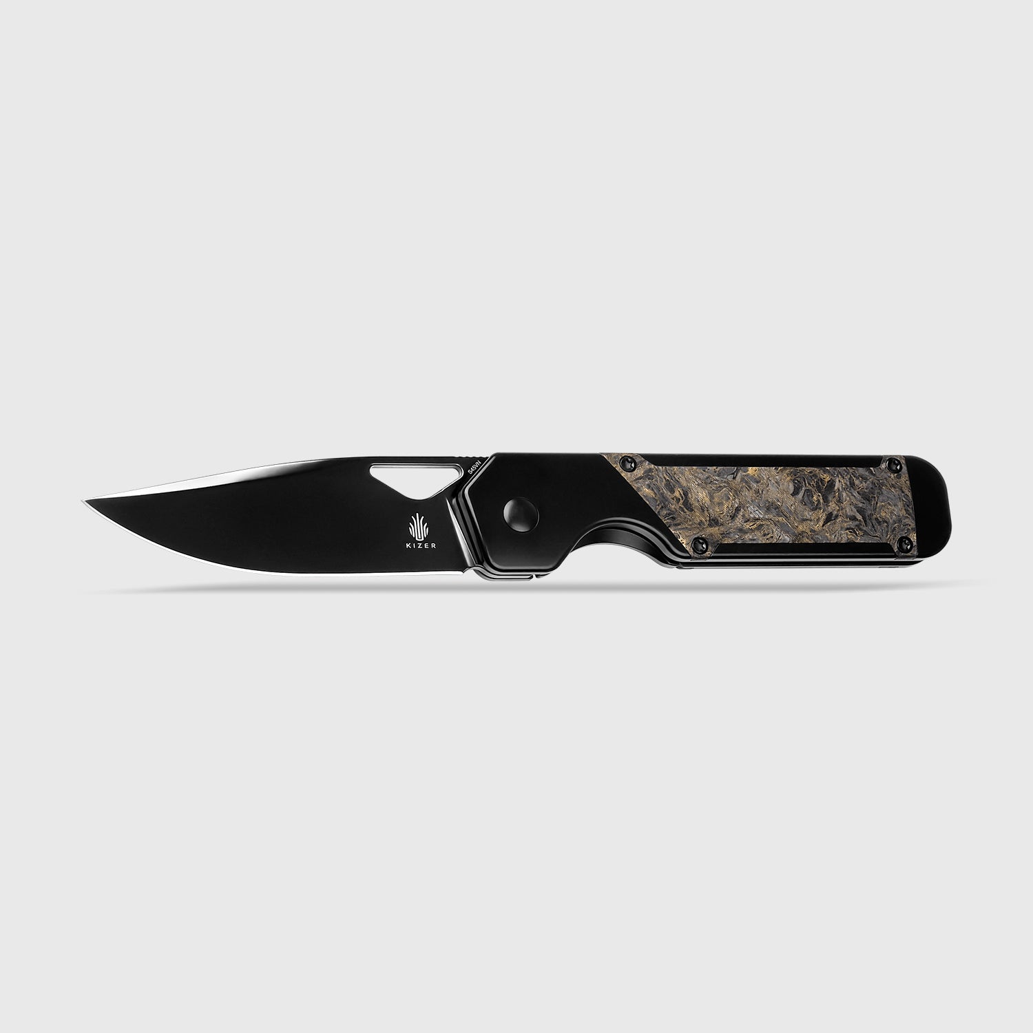 Militaw® | S45VN | Polished DLC | Titanium & Fatcarbon | KizerB™ 3634A3