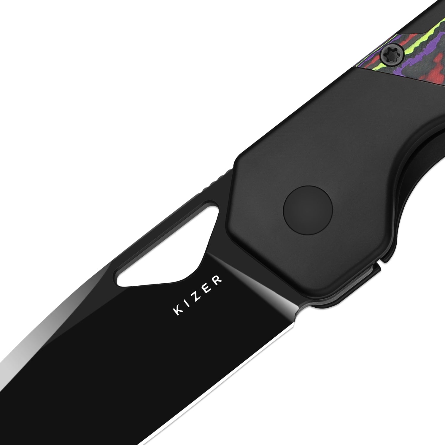Militaw® | S45VN | Polished Ultra DLC | Titanium+KizerNova™ Joker Carbon Fiber| KizerB™ 3634A9