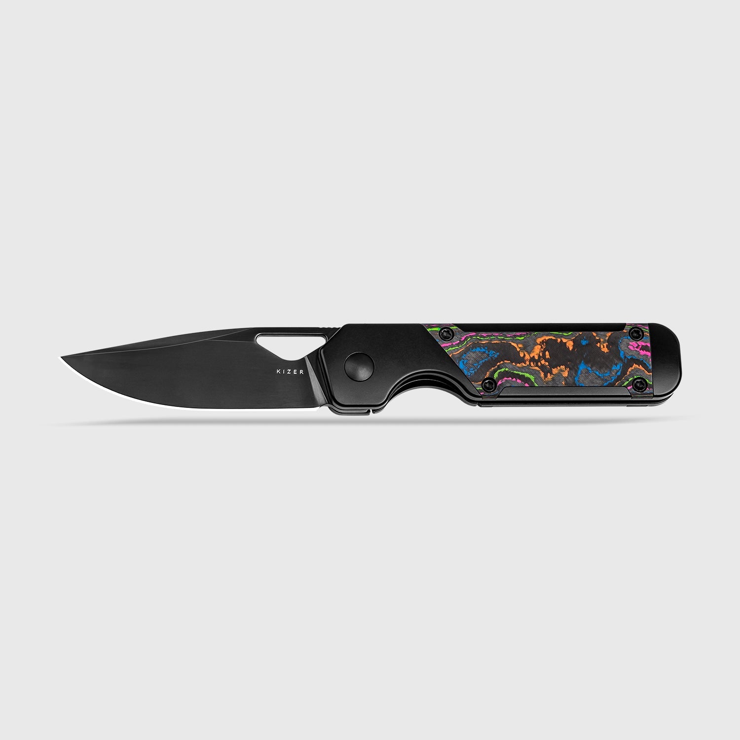 Mini Militaw® | M390 | Titanium+Camo Carbon| DLC | KizerB™ 3634SA1