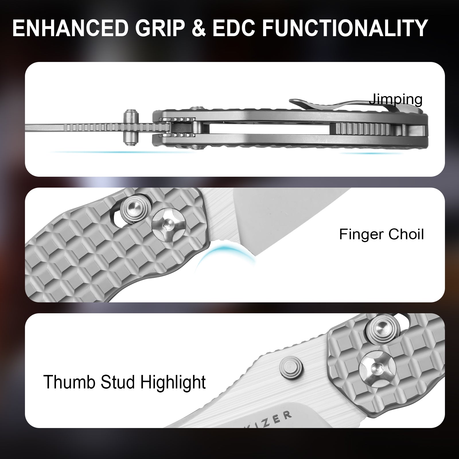 Mini Bulldog | S45VN | Titanium | KizerB™ 3672SA2