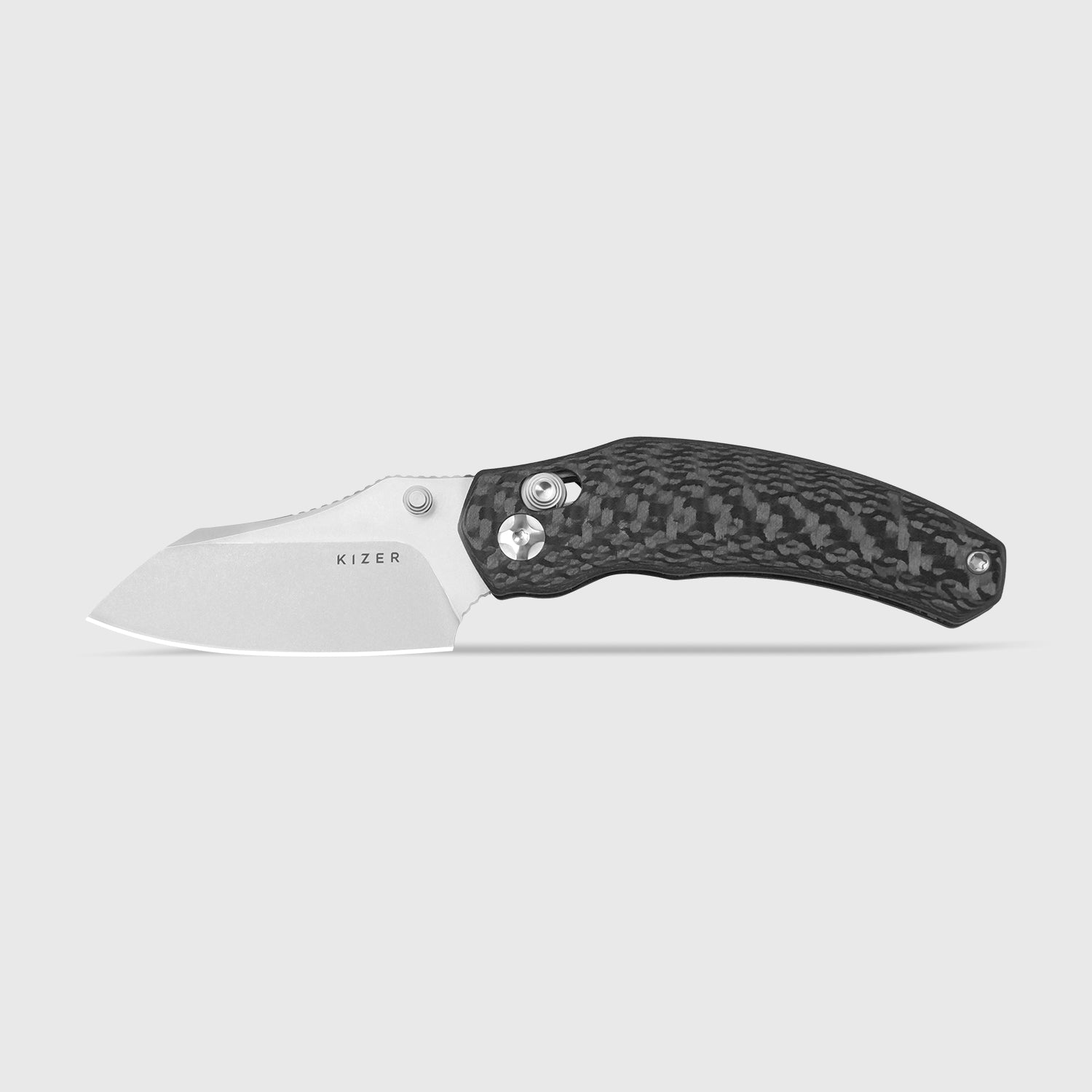 Mini Bulldog 2.51 inch S45VN Carbon Fiber Ki3672SA3-Kizer