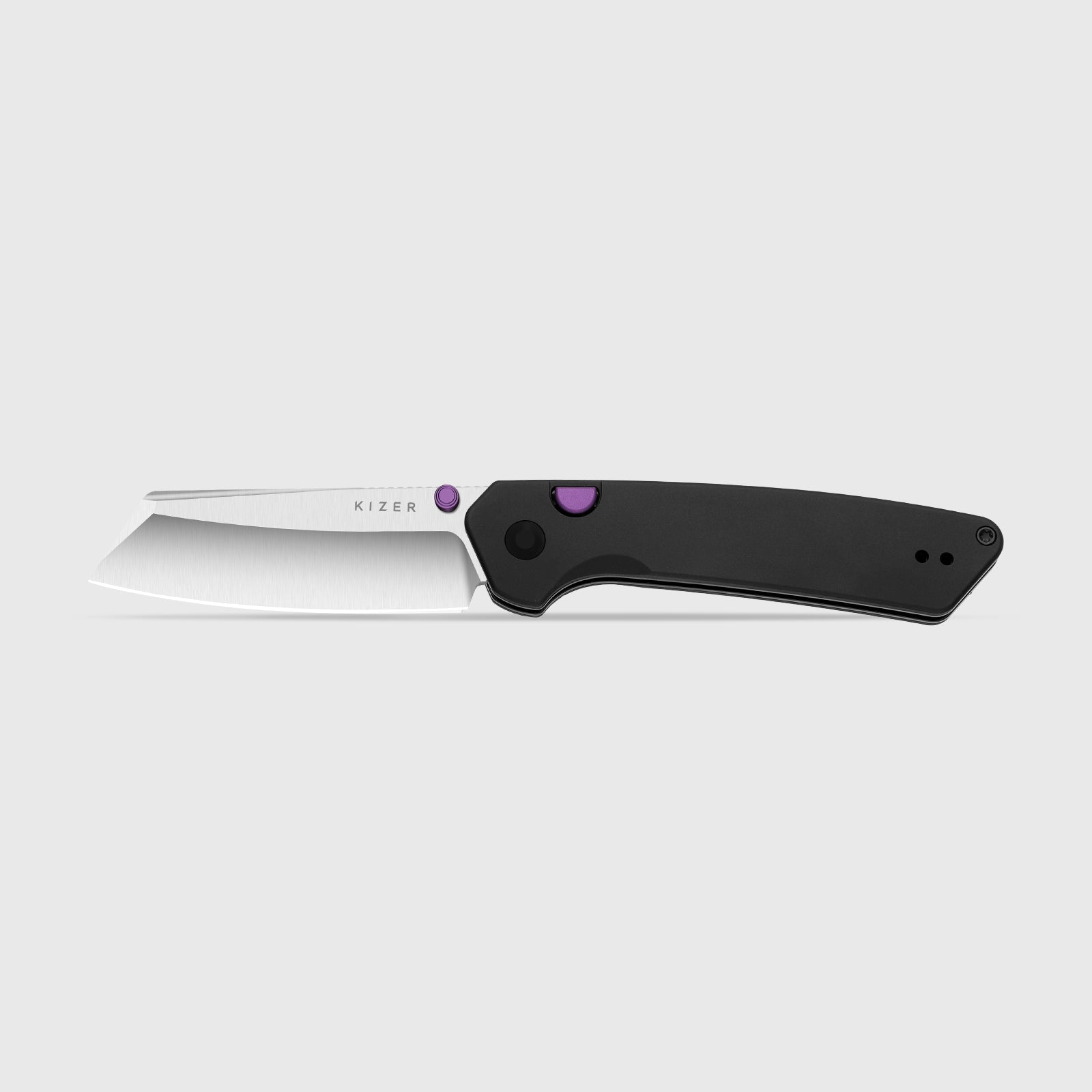 Madrac | Kizer Button Liner Lock™ | Aluminum | S45VN + Hollow Grind | KizerB™ 3693A2