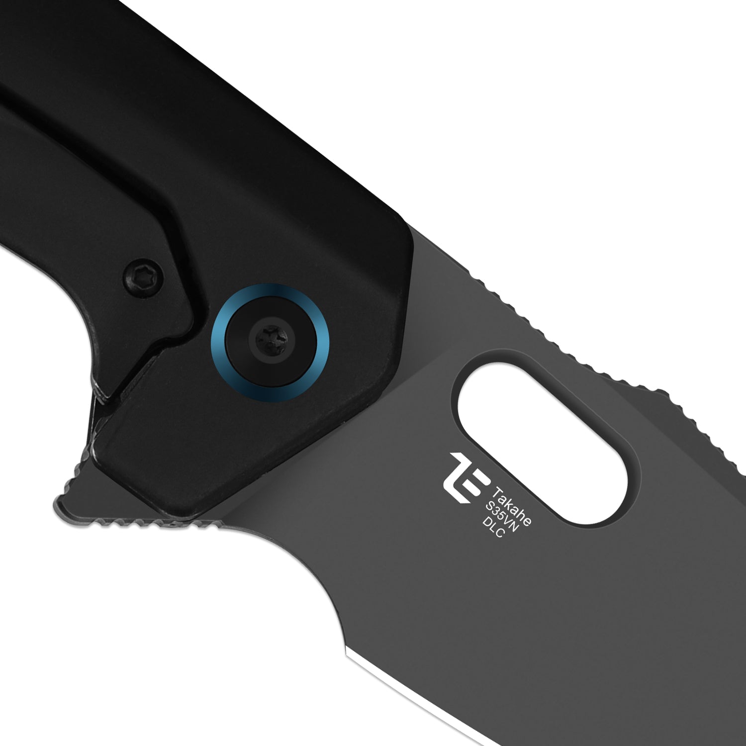 Takahe | Titanium Handle | Gold Pivot Collar | Matte DLC Ultra | KizerB™ 3701A2