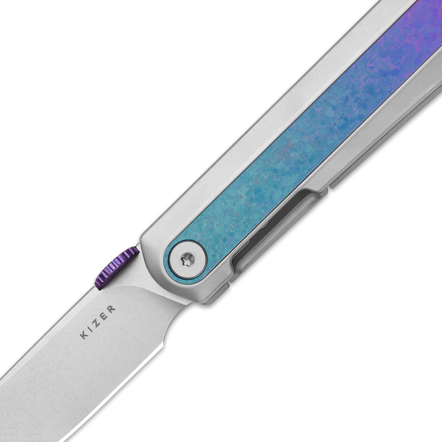 Quoll | S45VN | Titanium & Crystallized Titanium | Stonewashed | Ki3733A2