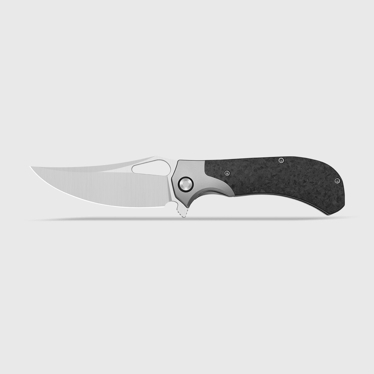 Cyclone | Frame Lock | Titanium & Carbon Fiber | S35VN+Satin Finish | KizerB™ 3734A2