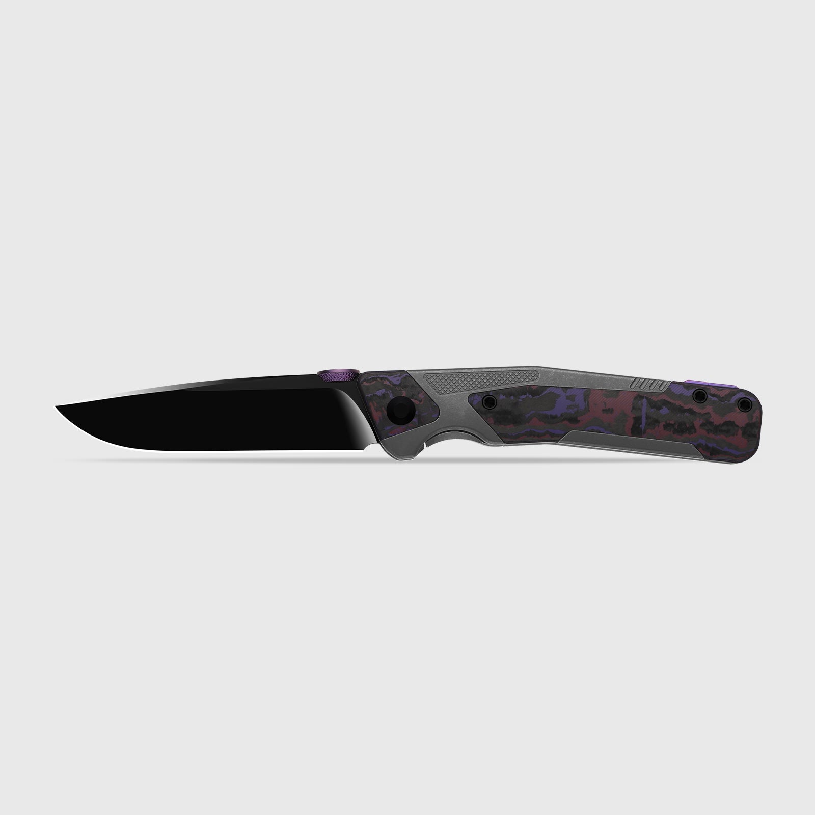 Sable Chief | K390 | Polished DLC Ultra | Titanium & FatCarbon Purple