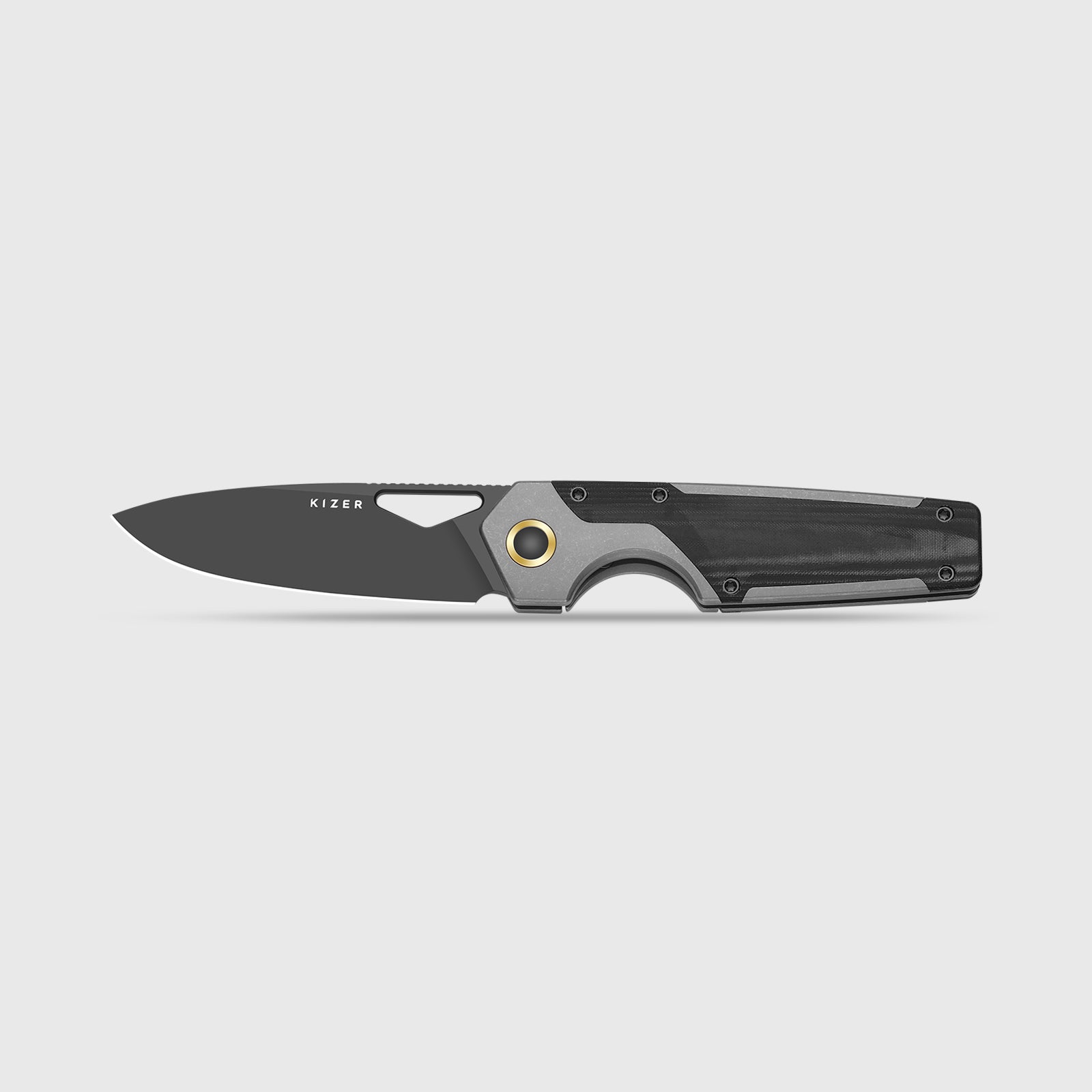 Serpentine Elmax Titanium & Micarta Matte DLC Ultra - Kizer