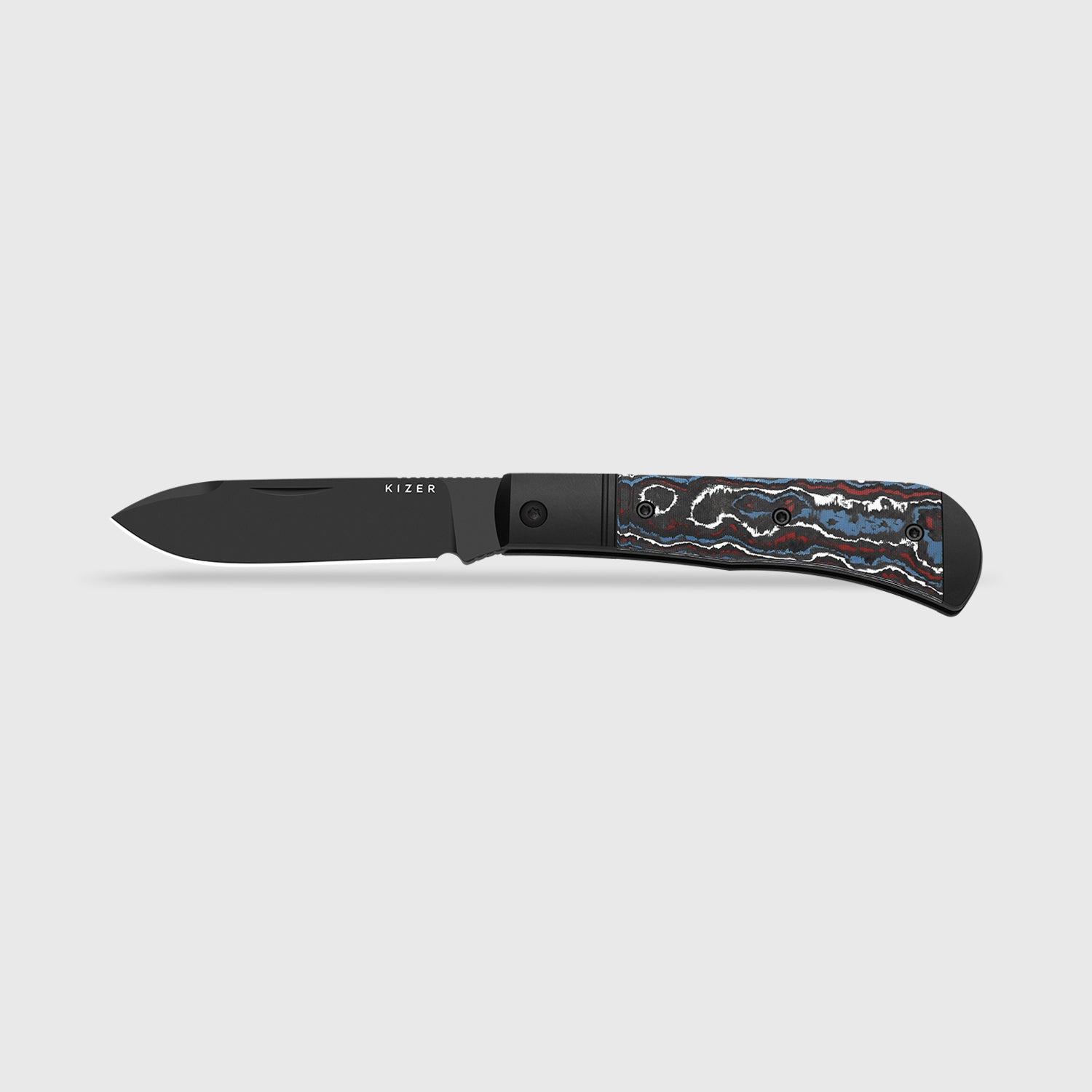 Trestle D | Ultra DLC | S90V | Aluminum & Fat Carbon | Slip Joint | KizerB™ 3760A1