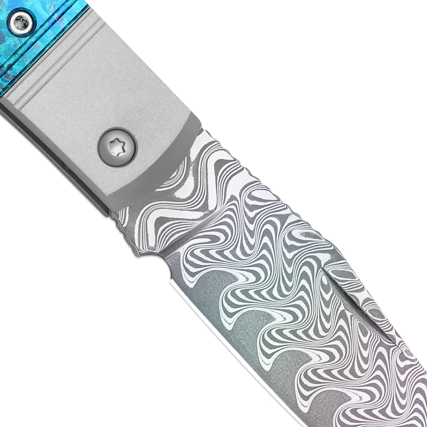 Trestle | Damascus | Aluminum & Crystallized Titanium | KizerB™ 3761A4 | Limited