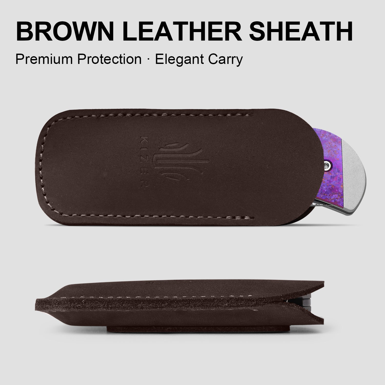 Trestle | Damascus | Aluminum & Crystallized Titanium | KizerB™ 3761A4 | Limited