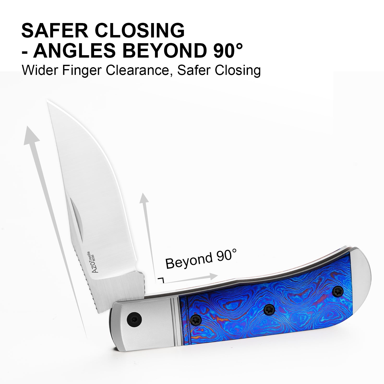 Trestle | M390 | Titanium & Timascus | Ki3761A6 | Limited