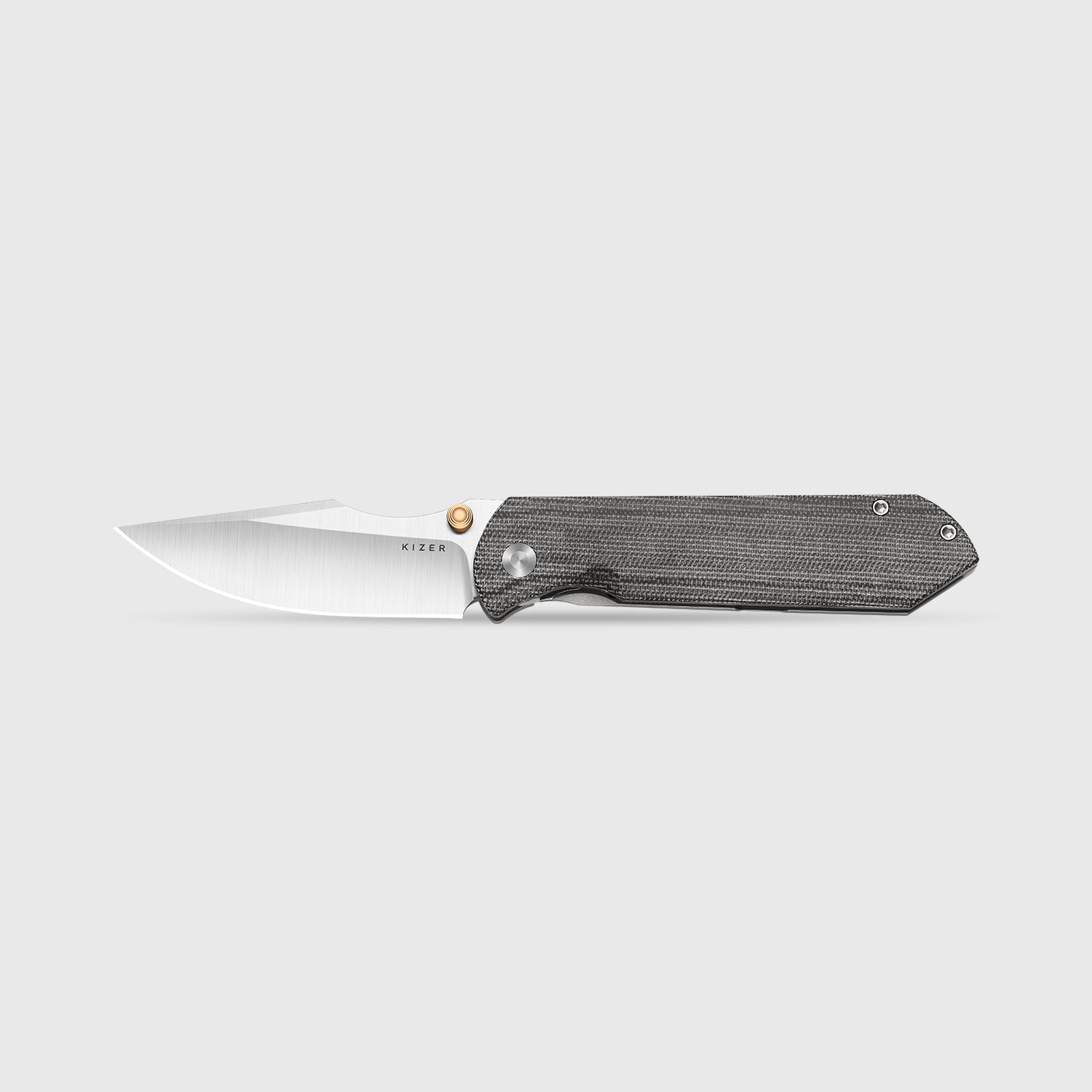 HARPOON FOLD | Elmax + Hollow Grind + Satin | Frame Lock | Titanium &