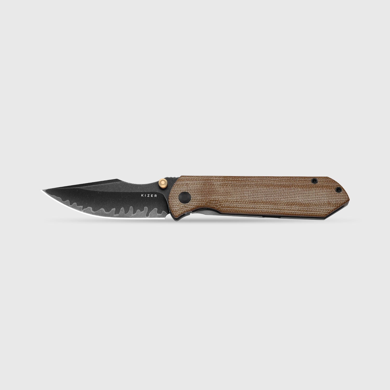 ゼロファクター HARPOON FOLD | 3-Layer Composite Steel + Flat Grind | FRAME LOCK | Tit